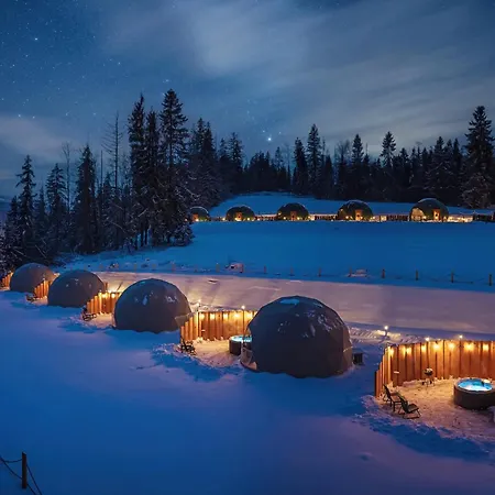 Розкішний намет Diamond Glamp & Jacuzzi